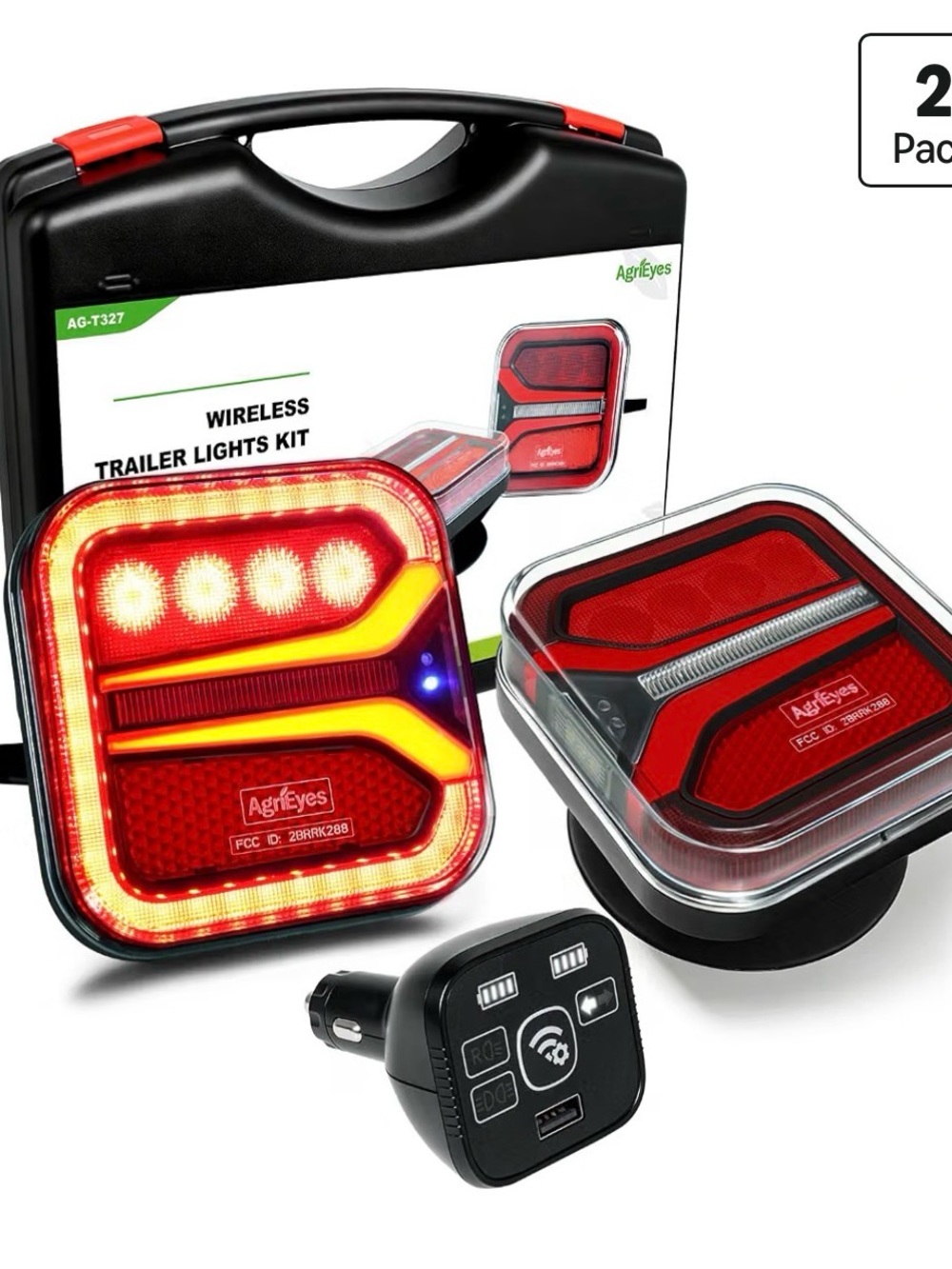 NIB Agrieyes - Wireless Magnetic Trailer Lights w/ Receiver.